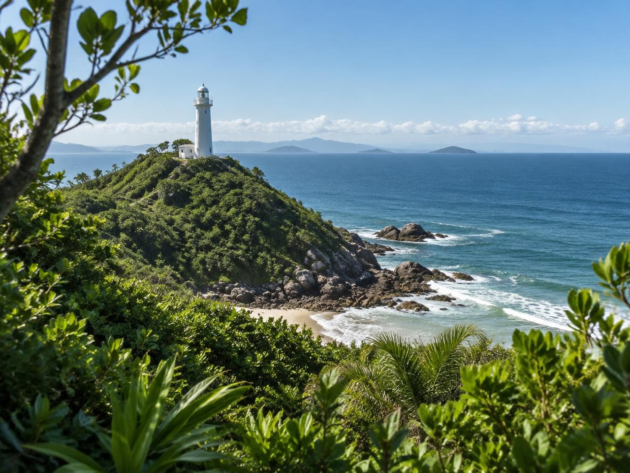 Paisagem do litoral do Paraná